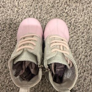 Pink and Silver Kids Boots